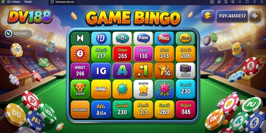 Screenshot gameplay <strong>DV188</strong> dengan tampilan Bingo yang menarik.