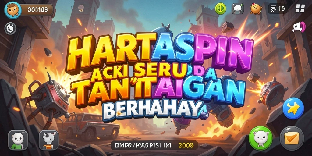 Tampilan gameplay seru HARTASPIN dengan aksi mendebarkan.