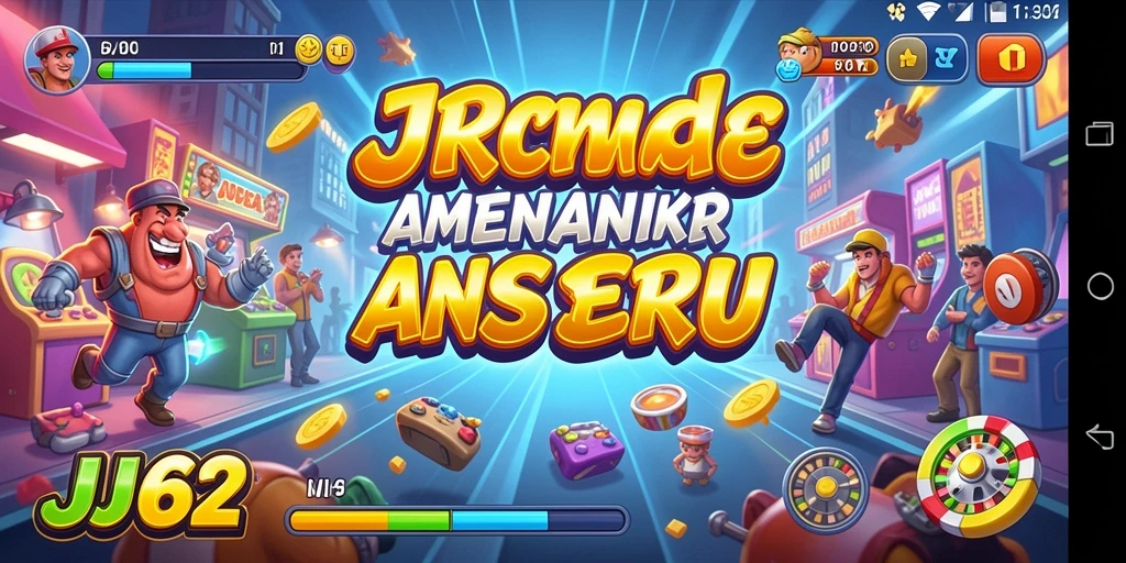 Tampilan gameplay seru dari game Arcade JJ62 dengan aksi mendebarkan.