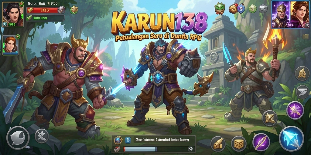 Screenshot gameplay KARUN138 menampilkan petualangan seru RPG.