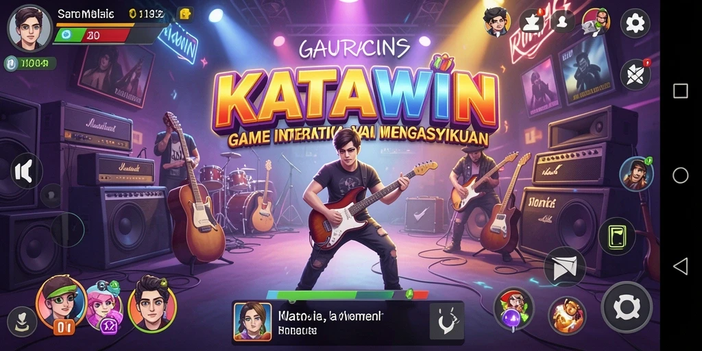 Tampilan gameplay KATAWIN yang interaktif dan menarik.
