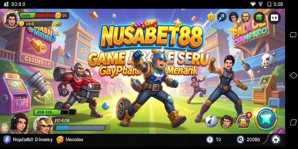 Screenshot NUSABET88 menampilkan aksi gameplay arcade yang seru.