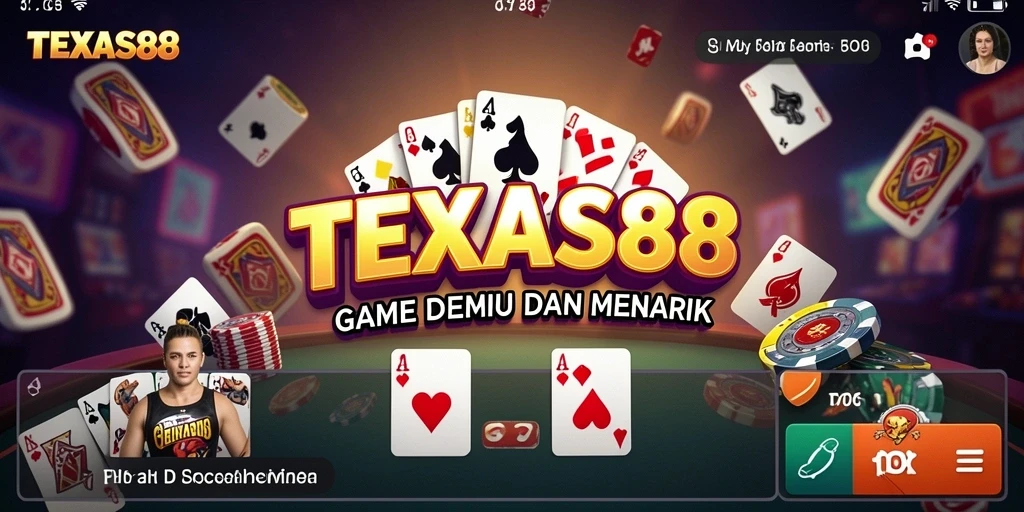Tampilan gameplay seru saat bermain Domino di TEXAS88.